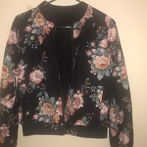 Floral Bomber Jacket